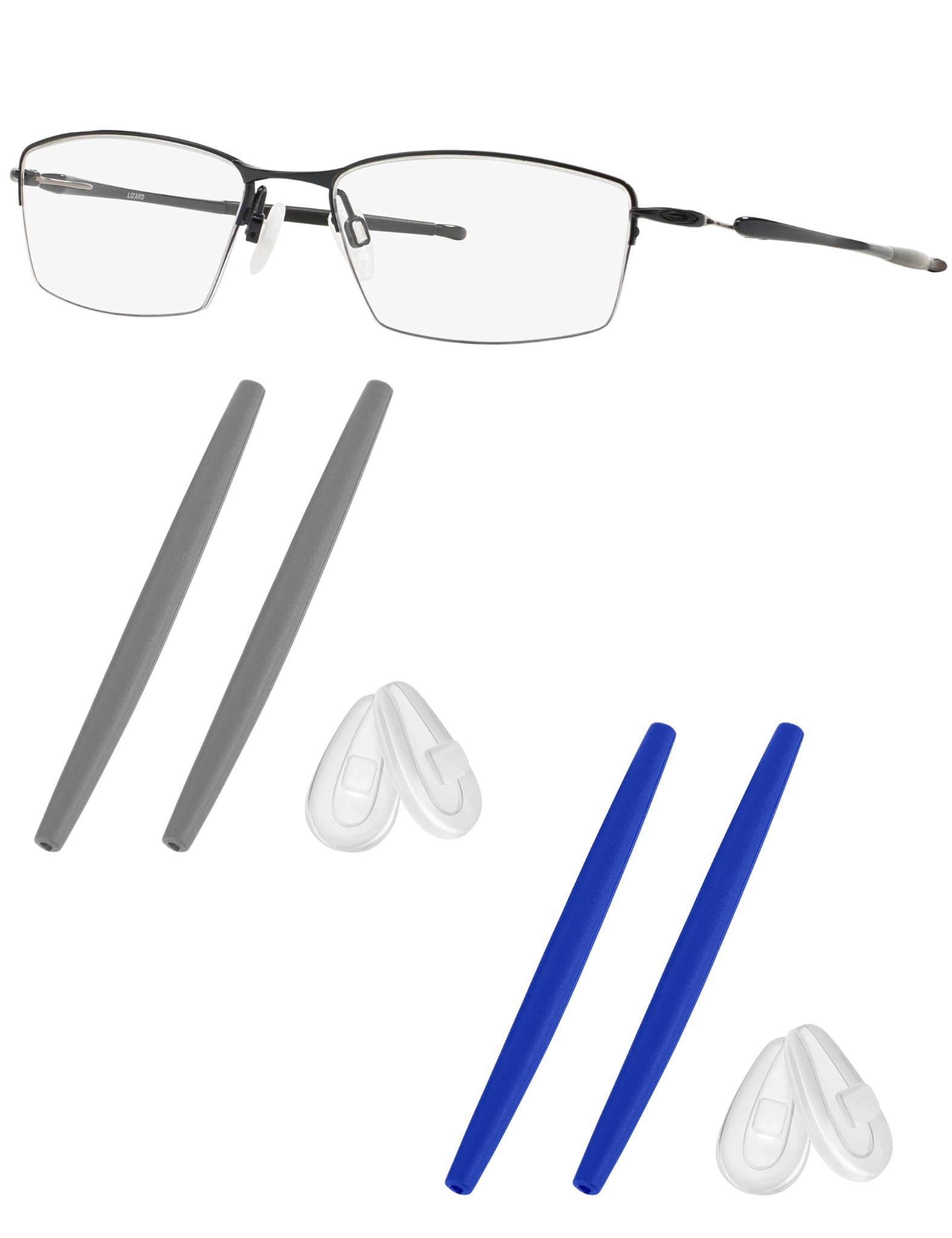 Replacement Earsocks &amp; Nosepieces Rubber Kits for Oakley Lizard OX5113 / OX5120 Eyeglasses