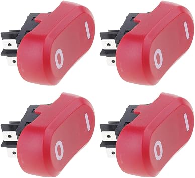 4Pcs Replacement Vacuum Switches Motor Power Supply Switches Button Easy Installation Vacuum Accessori