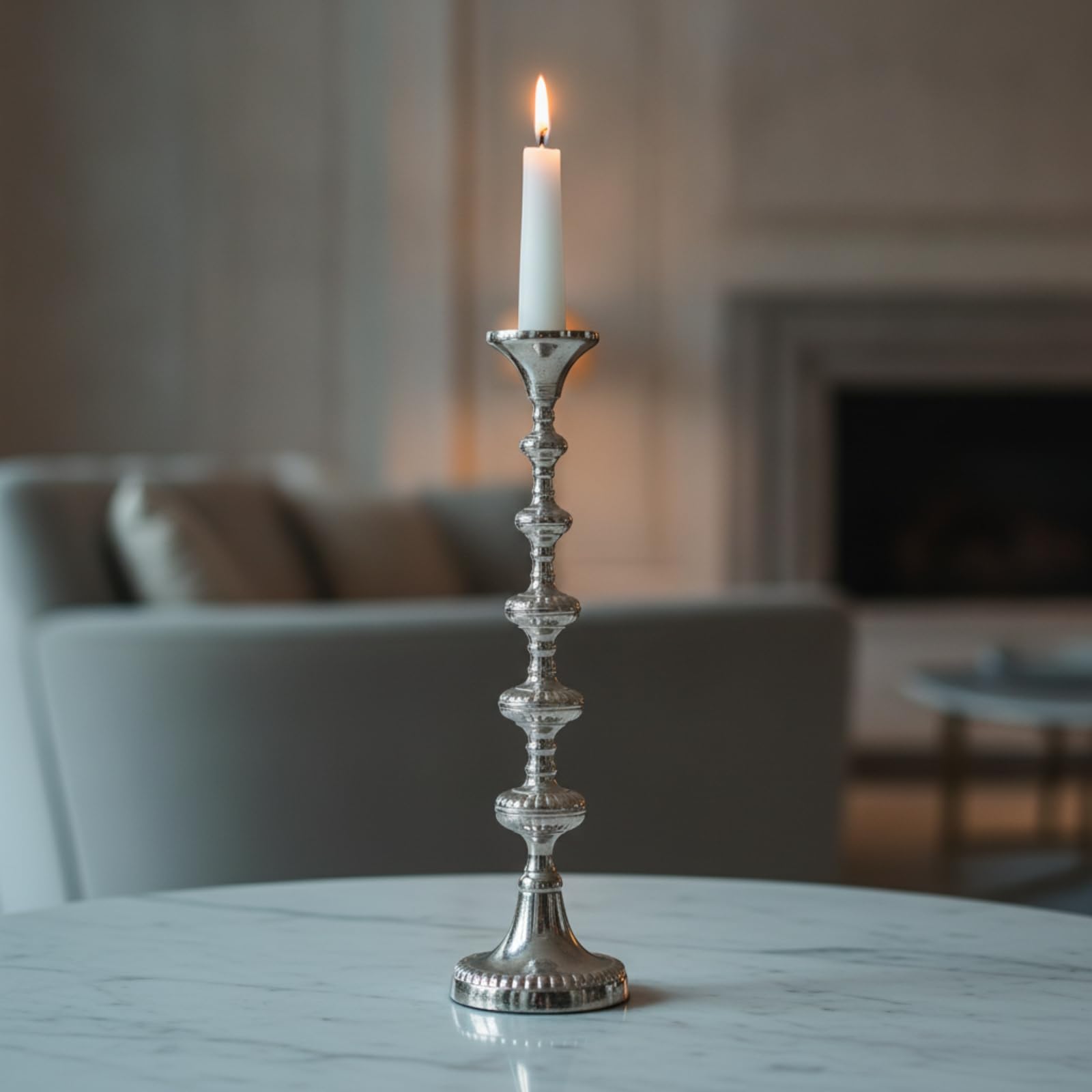 Candelabro in Alluminio Scultoreo