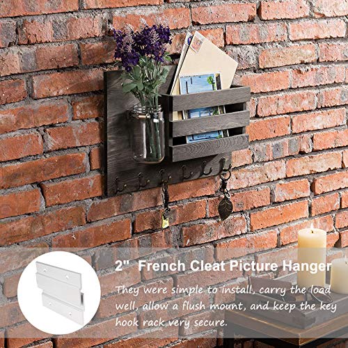Image of French Cleat Picture Hanger, Aluminum Z Hanger Interlocking Wall Mounting Bracket Hardware Kit Z Clips for Hanging Wall Painting, Mirrors, Panels, Artwork, Cabinet, Whiteboard