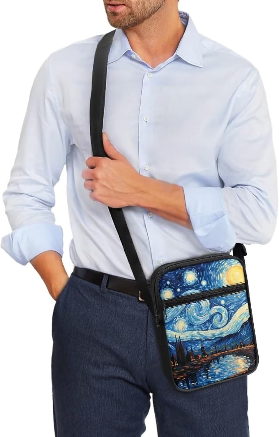 Small Messenger Bag Purse Crossbody Bag with Adjustable Strap for Women Men for Travel Outdoor Sports