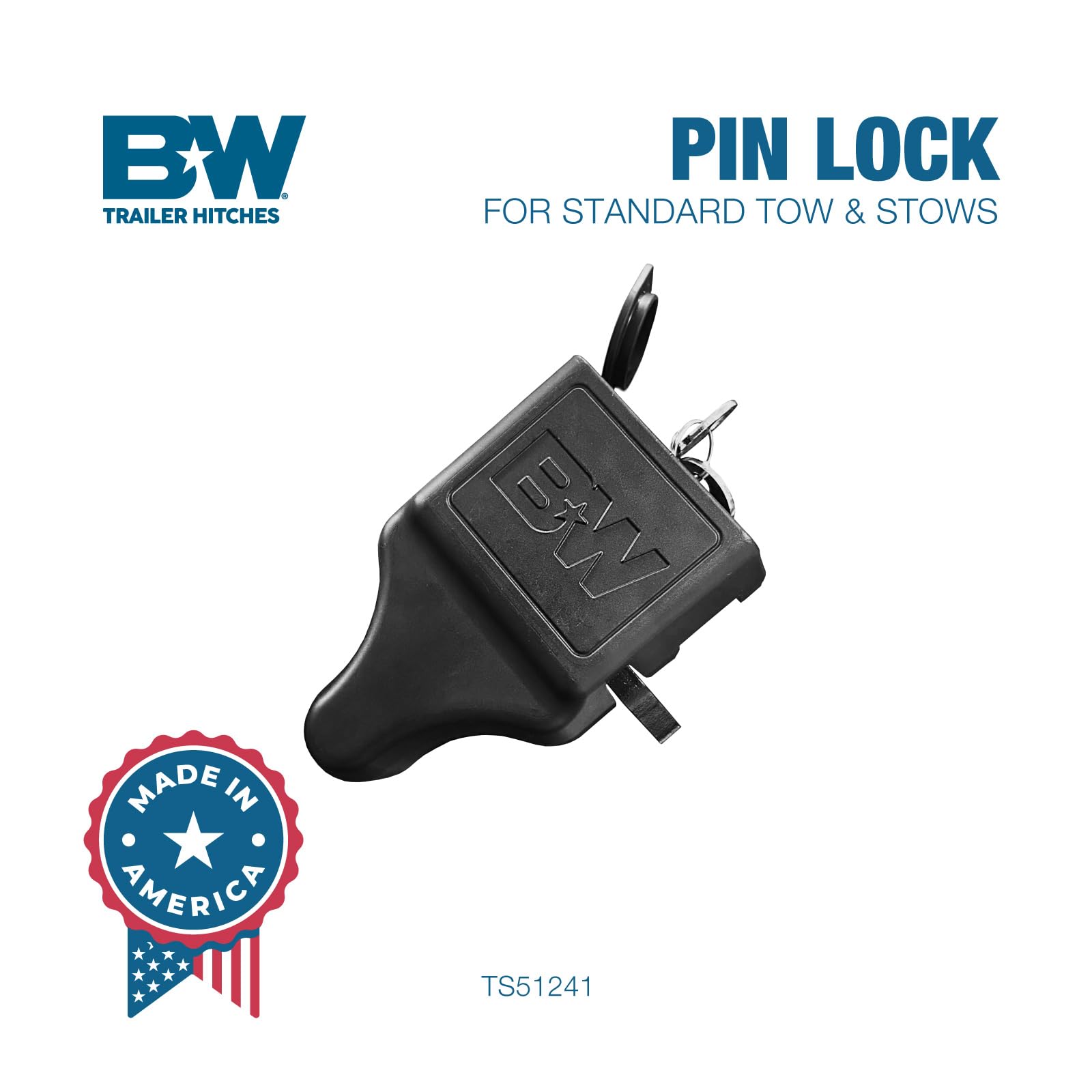 ckckck　b7W Amazon.com: B&W Trailer Hitches Tow & Stow Pin Lock - All-in-One