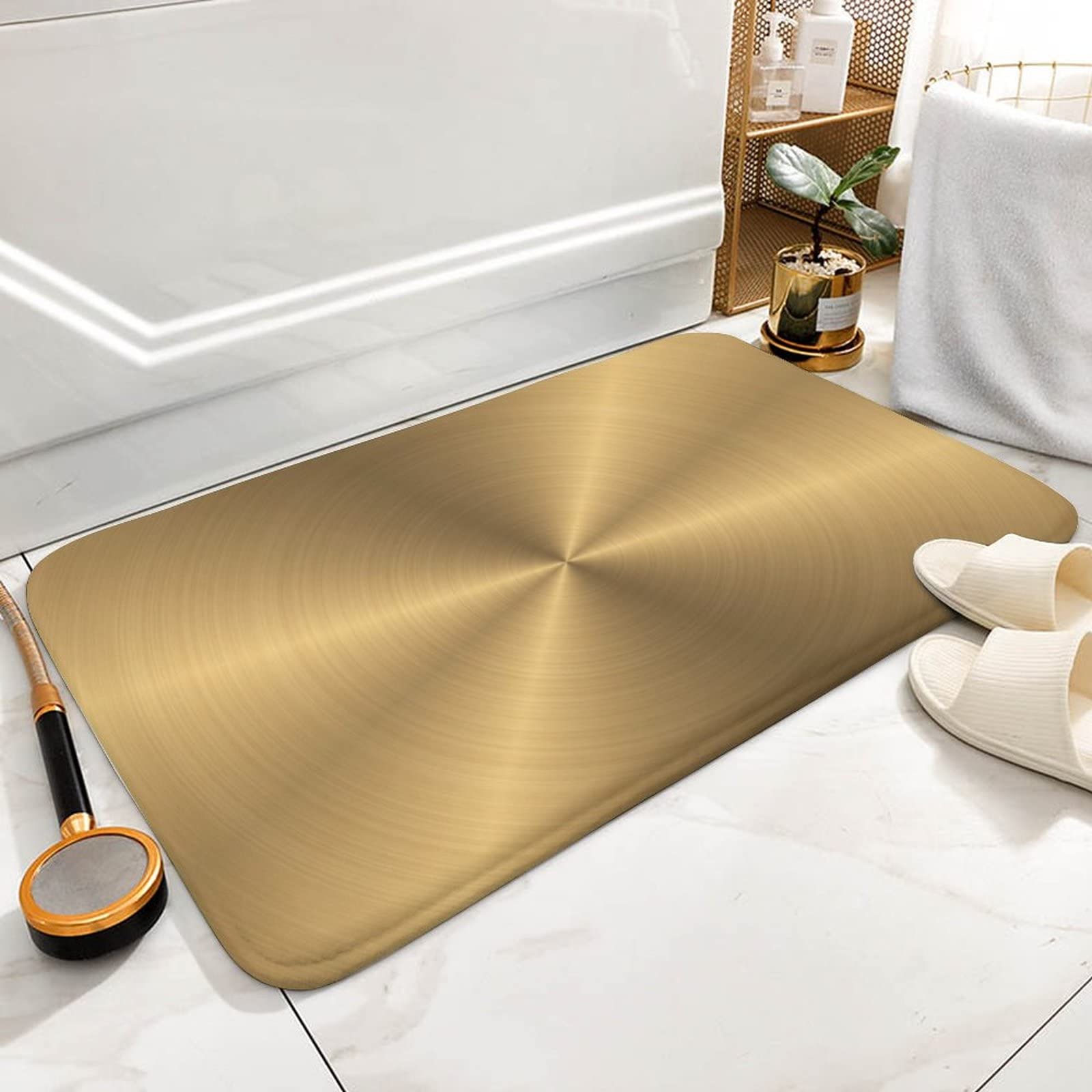 Amazon.com: Luxury Elegant Bath Rug Soft Absorbent Bathroom Mats