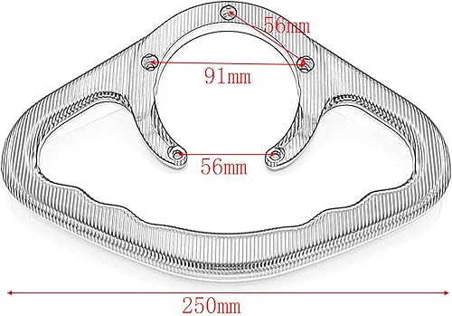 Miniatura 4 de Manijas traseras de pasajero para motocicleta, manillares para depósito de gasolina, manillar, depósito de combustible, mango de reposabrazos con 5