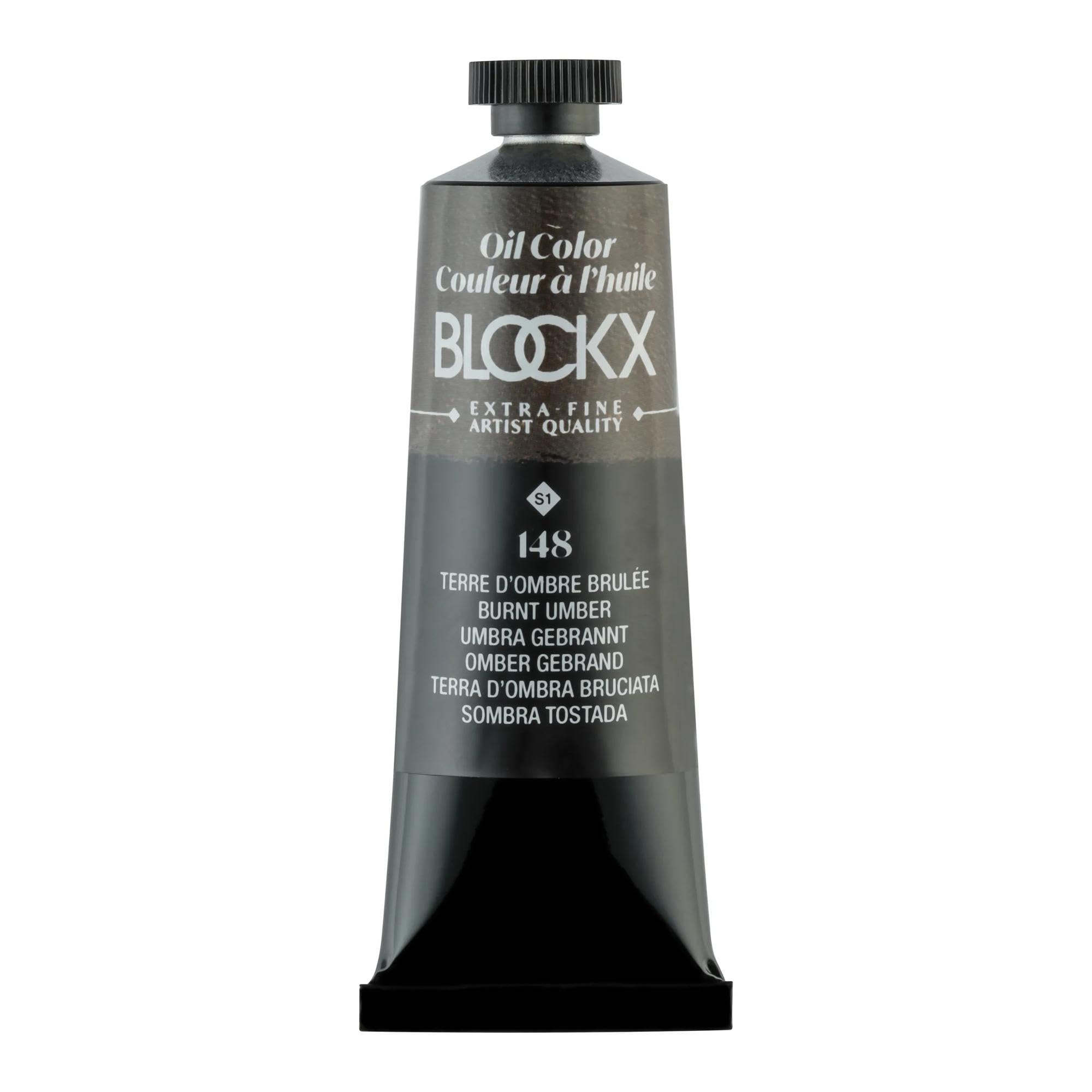 Blockx Burnt Umber Oil Paint, 35ml Tube