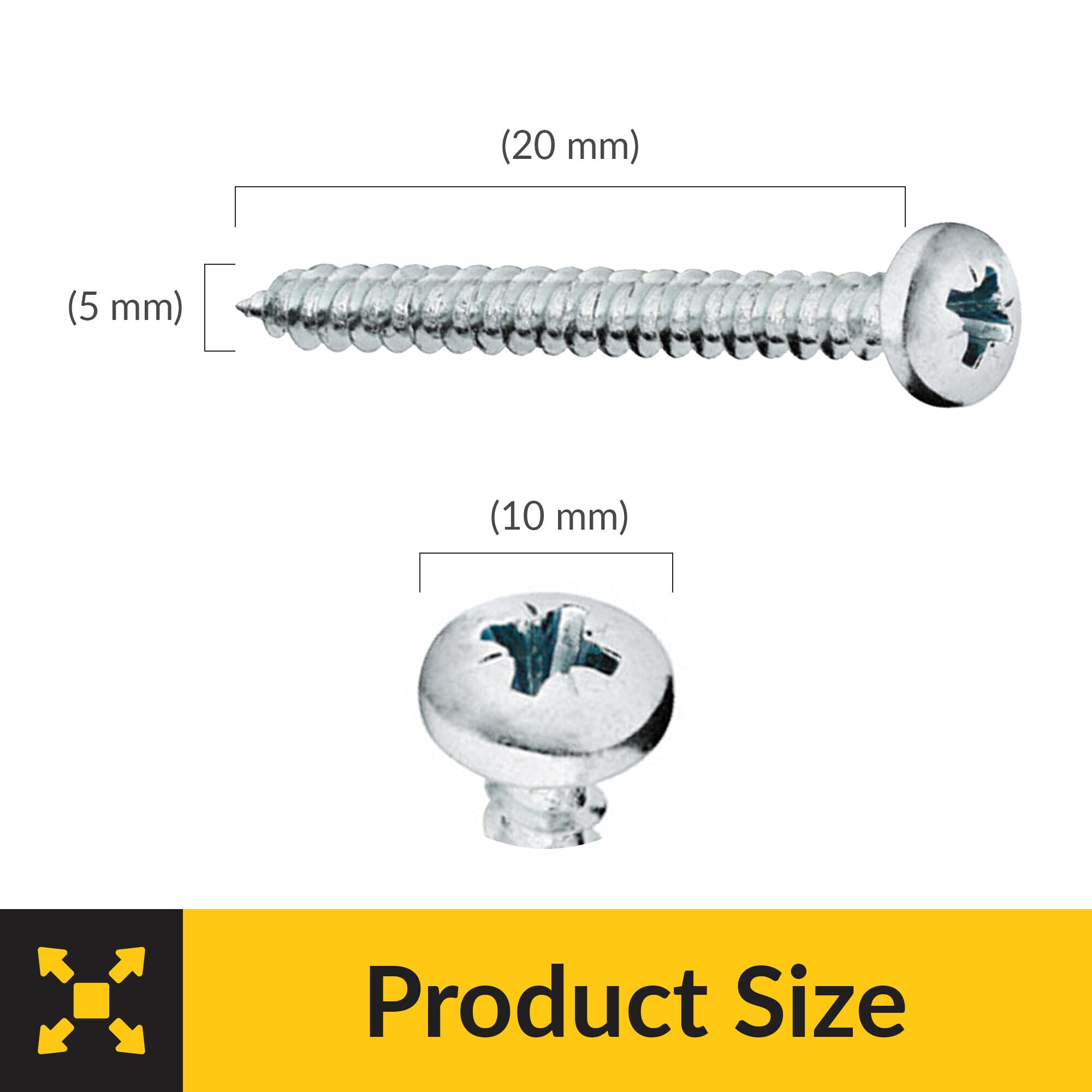 Brixwell SRW314415601 Chipboard Screw,Pan Head Pack of 1000