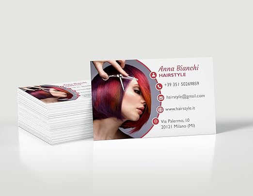 Mr Pubblicita - 200 Biglietti Da Visita Personalizzati 8,5x5,5 Cm - Stampa Su Ca