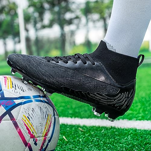 Image of Mens Soccer Cleats Womens Indoor Soccer Shoes Wide Baseball Turf Shoes Adult Youth Rugby Shoes Big Boys Small Spikes AG TF Football Boots