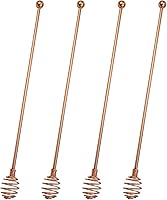 Vista 7 de Palitos de café especiales, cucharas especiales de acero inoxidable, cuchara mezcladora esférica, palitos sólidos/huecos para bebida/cóctel/café