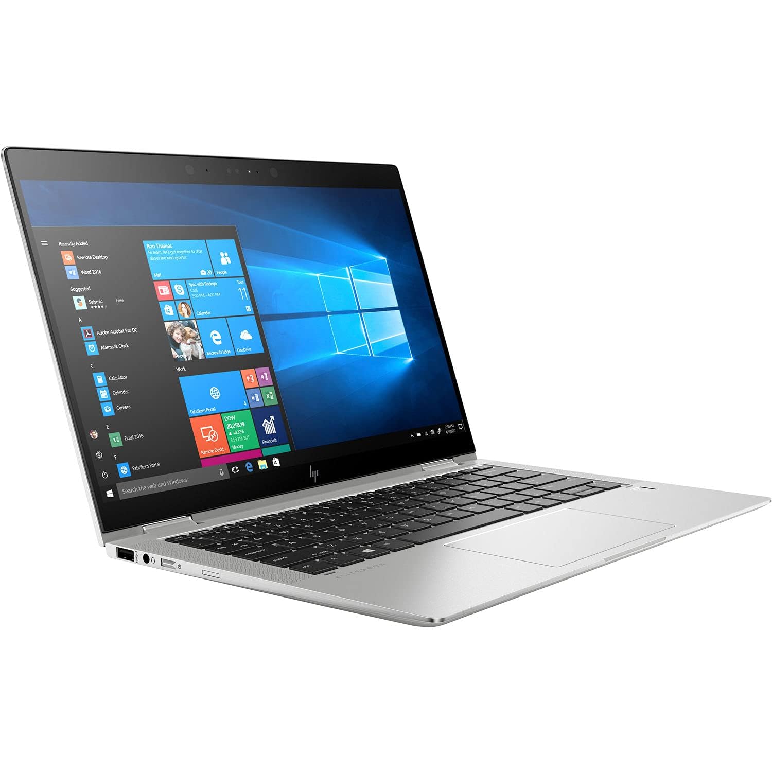 HP EliteBook X360 1030 G3 Touch Screen Computer, Intel Core i5-8350U, 13,3 Zoll FHD, 16 GB di RAM, SSD da 256 GB, tastiera QWERTY americana, Webcam, Windows 11 Pro (ricondizionata)