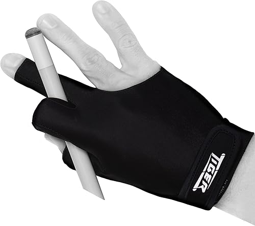 Tiger X - Guante de billar, color negro, para mano derecha de Tiger Products
