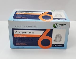 6mm 31G Nanofine Plus Diabetic Pen Needles [100 pen needles]