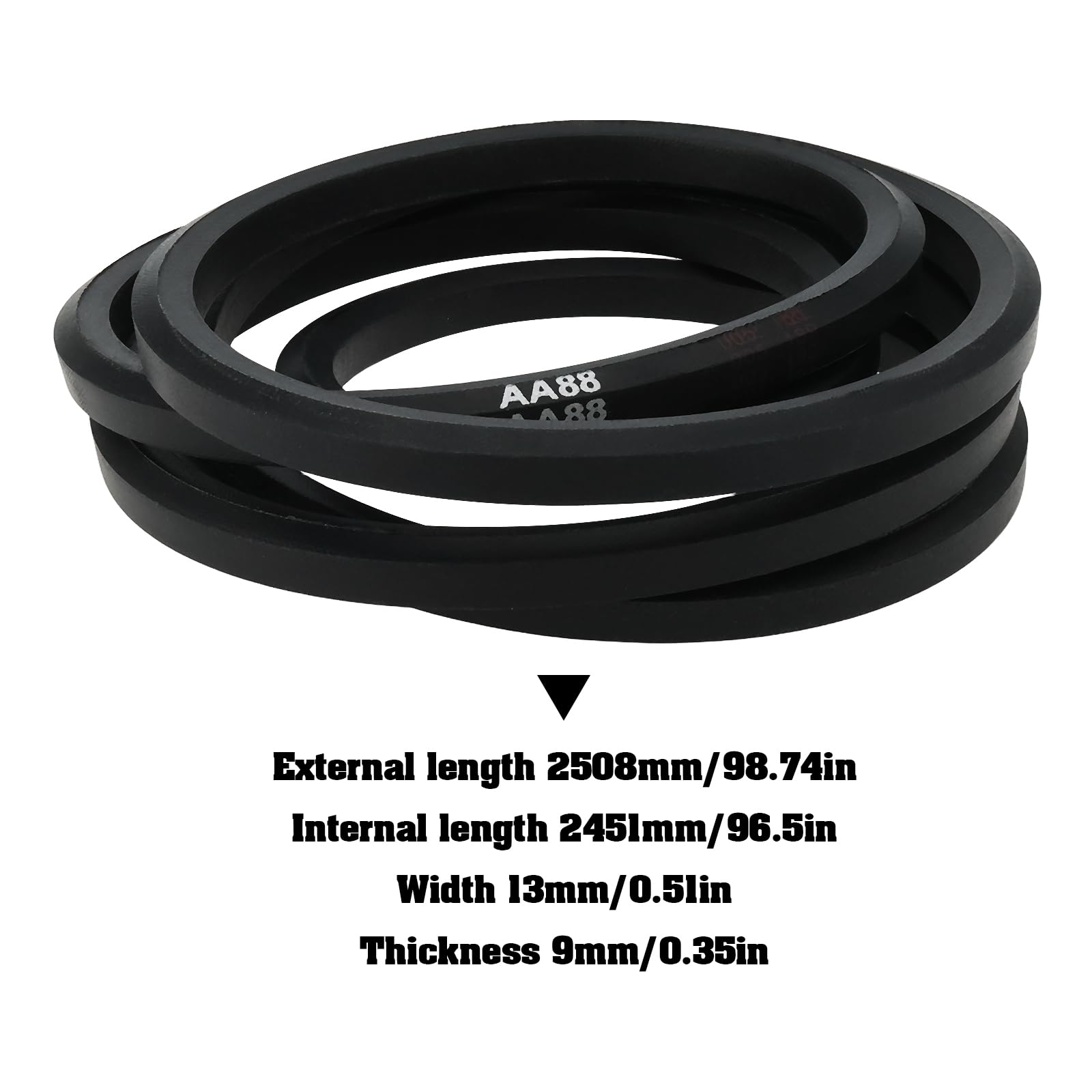 Correa Trapezoidal de Transmisión 61257042101 (2451 X 13 X 9 Mm) Compatible con Viking MT540 MT545 MT585 Y MT595