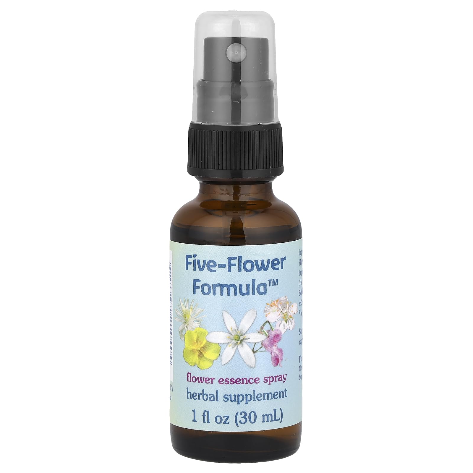 Flower Essence Services Healing Herbs Five-Flower Formula Spray, 1 Ounce