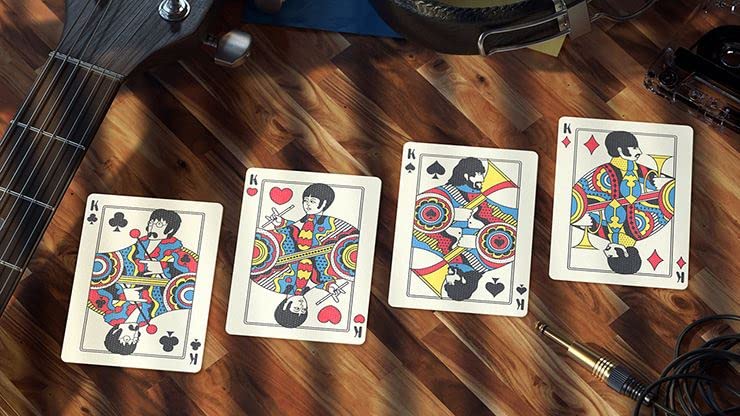 Murphy’s Magic Supplies, Inc. Theory11 Cartes à jouer The Beatles Submarine Jaune, (71949) - Les Beatles, Paul McCartney, John Lennon, RIngo Starr, George Harrison Murphy's Magic Supplies, Inc. Theory11 Cartes à jouer The Beatles Submarine Jaune, (71949) – Image 6