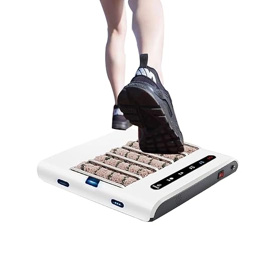 Fully Automatic Sole Cleaning Machine, Automatic Induction Shoe Polisher, Shoe Polishing Machine,Waterless Shoes Sole Cleaning Equipment with 1000PA Suction (White, 35 × 35.3 × 5.3cm)