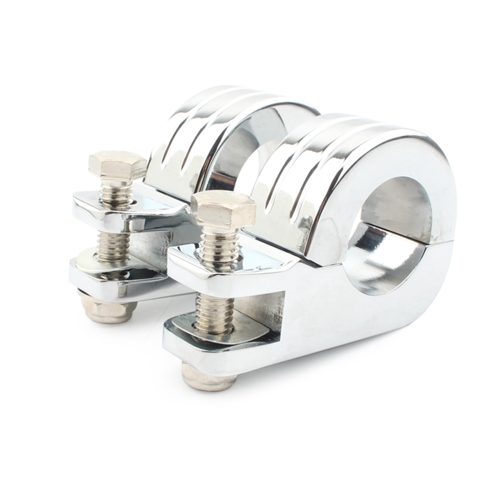 Abrazaderas de Clavija de pie de Montaje de Barra de Choque de Carretera de 1,5 "38mm para Harley 1-1/2" Protector de Motor