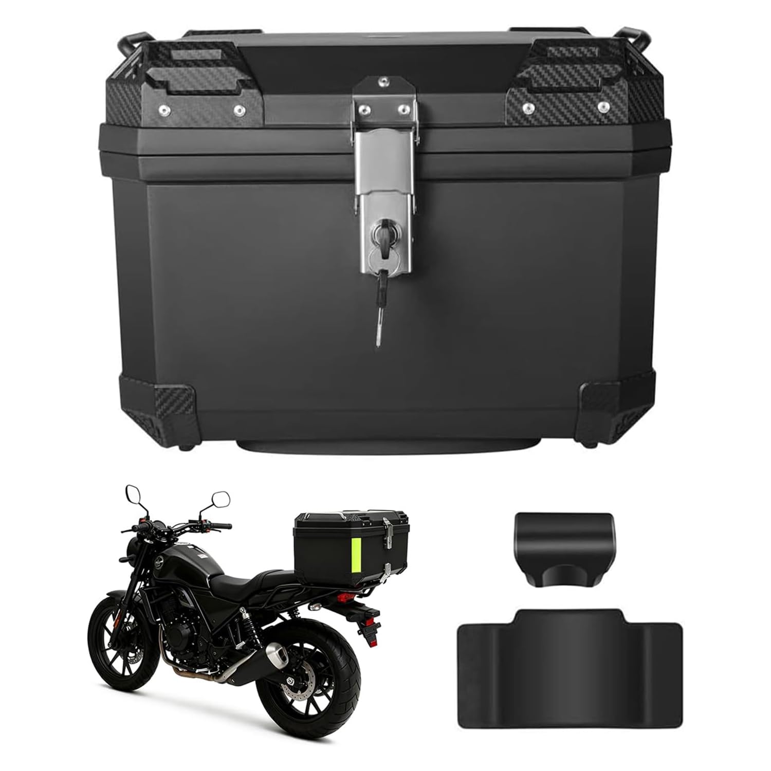 Amazon | Rockykey リアトランク 57L リアボックス トップケース 大
