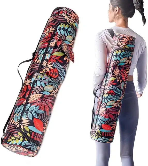 Yoga Mat Bag with Adjustable Strap - Water-Resistant Carrier for Pilates & Travel