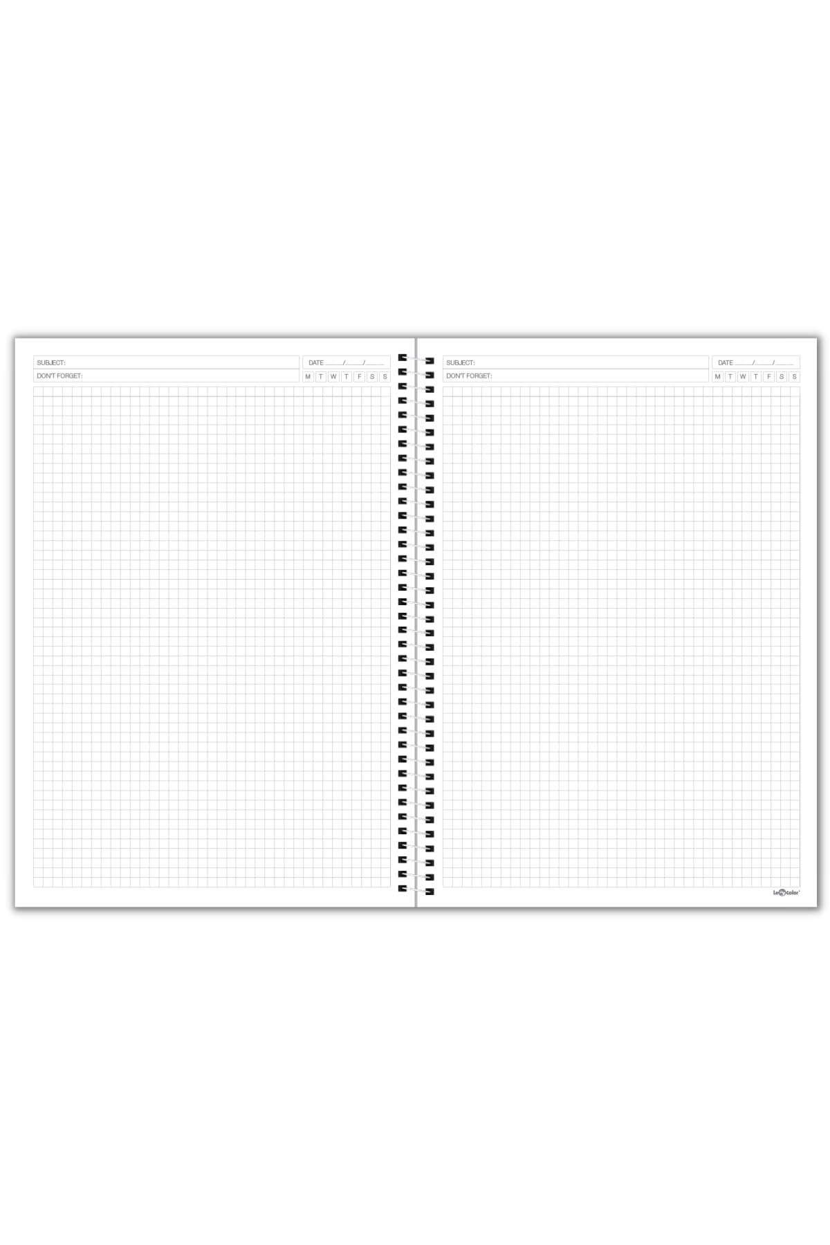 Le Color A5 Defter Kareli 200 syf Turkuaz Tranz