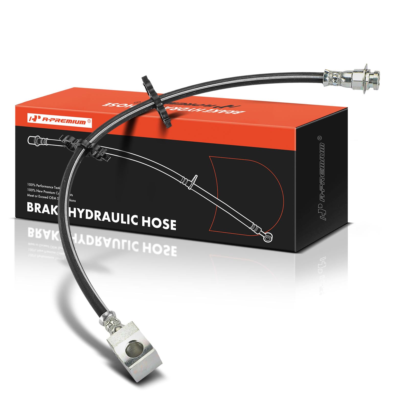 A-Premium Rear Center Side Brake Hydraulic Hose Compatible with Select Jeep Models - XJ Series Cherokee 1993-2001