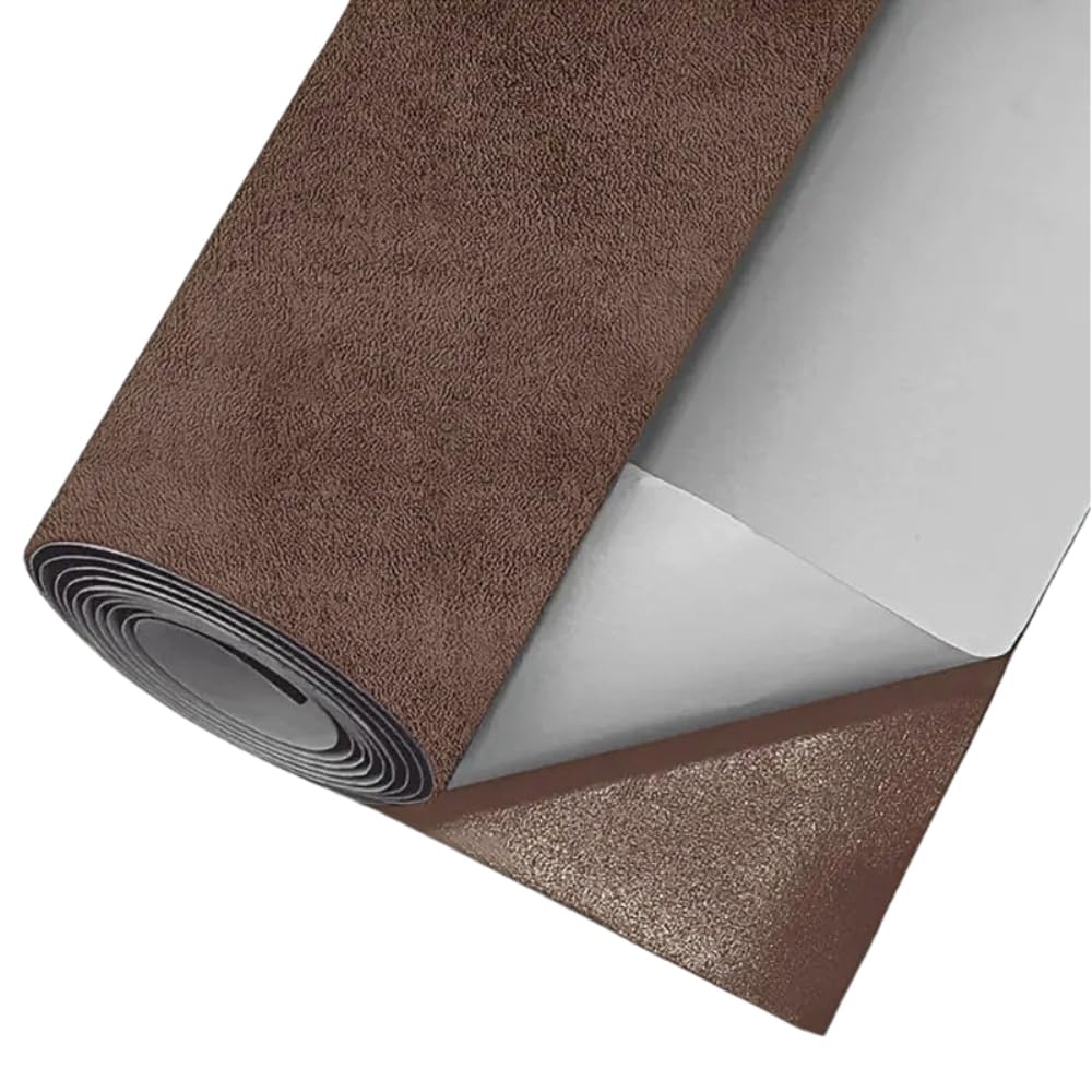 Intérieur de voiture en tissu en daim autocollant 100x150 cm pour console centrale et portière