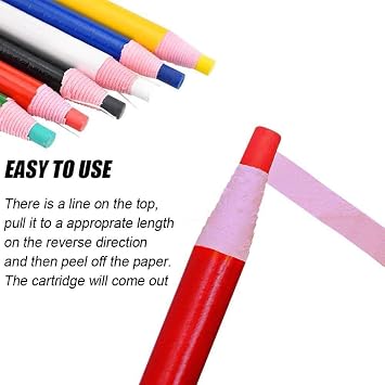 12 Pieces Sewing Mark Pencil Tailor's Marking and Tracing Tools Free Cutting Crayons Sewing Fabric Pencil (Green)