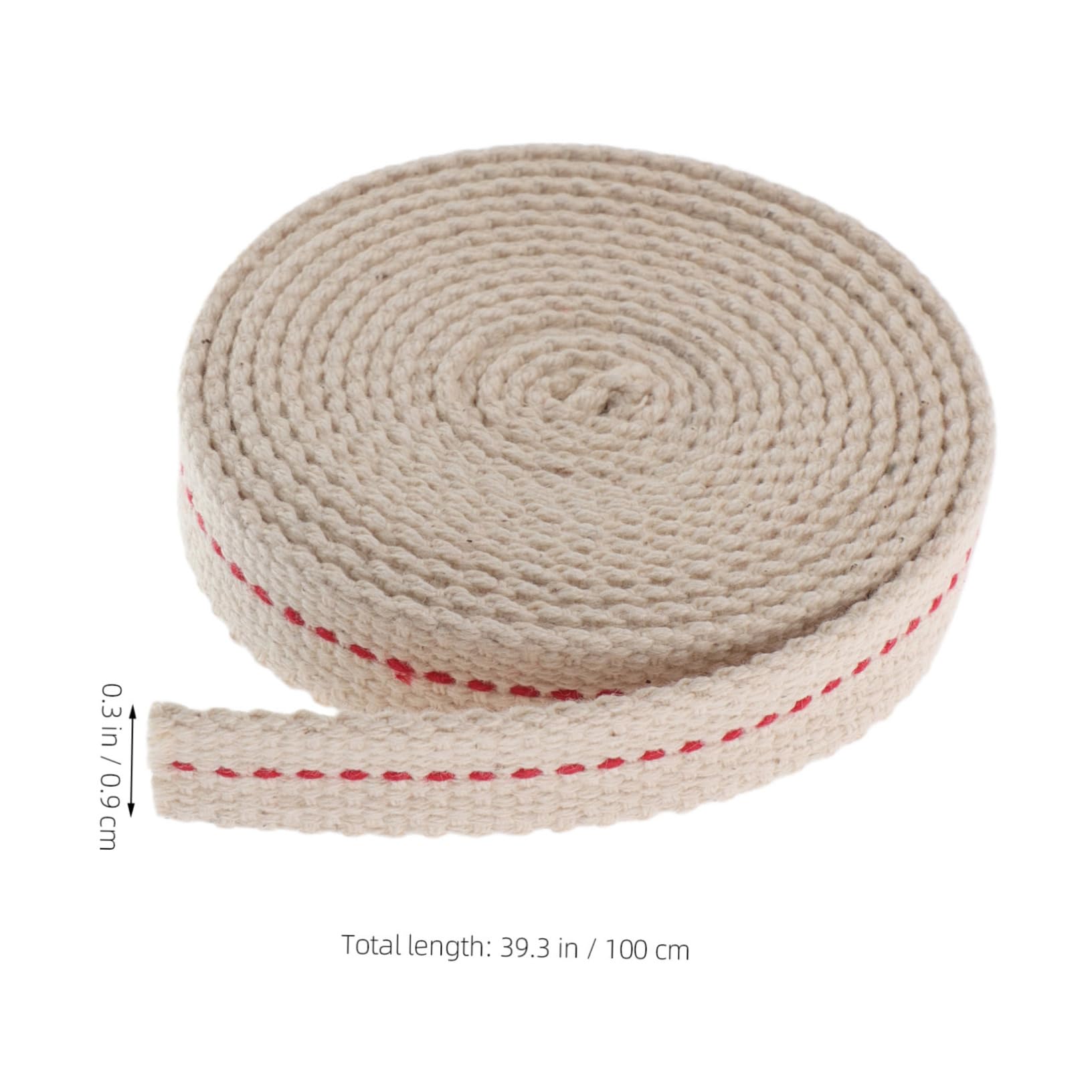 HONMEET 2Rolls Cotton Oil Lamp Wicks Replacement Flat Kerosene Lamp Wick for Oil Lanterns Outdoor Camping Essential Durable Easy to Replace