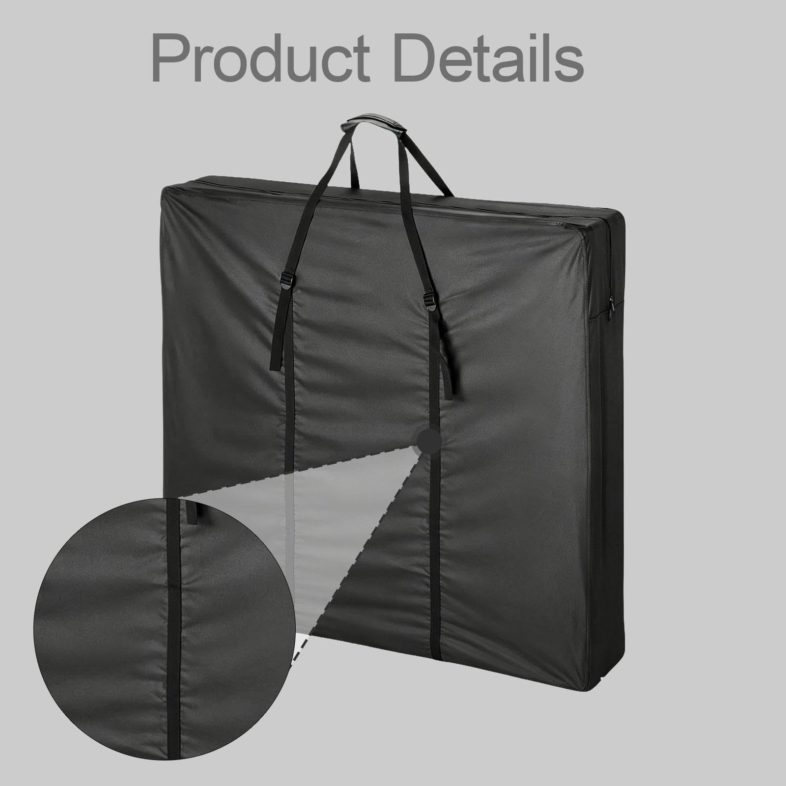 Funda para Mesa Plegable, Bolsa de Almacenamiento Impermeable Resistente
