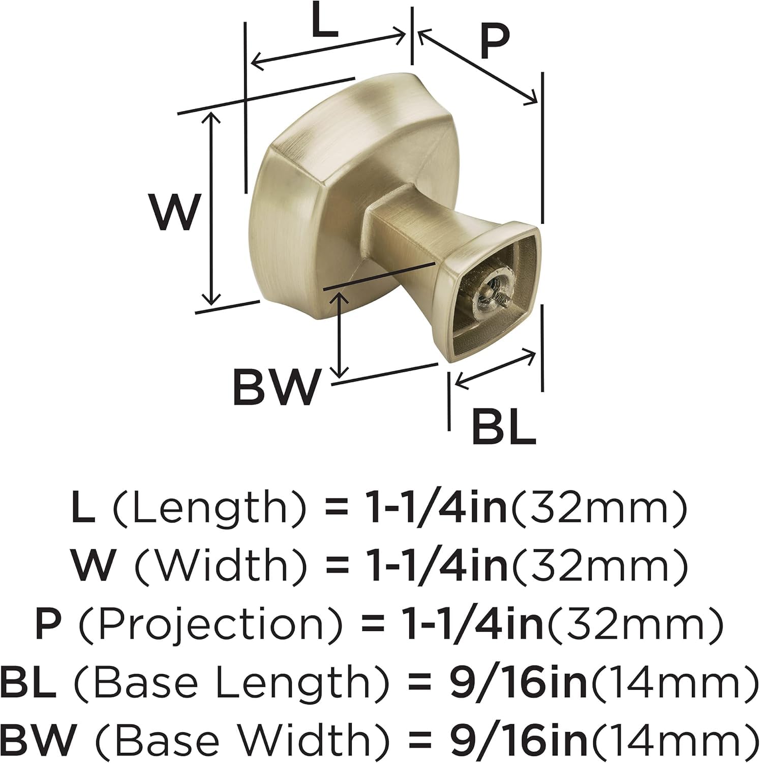 Amerock, Golden Champagne, 1 Pack - Image 4