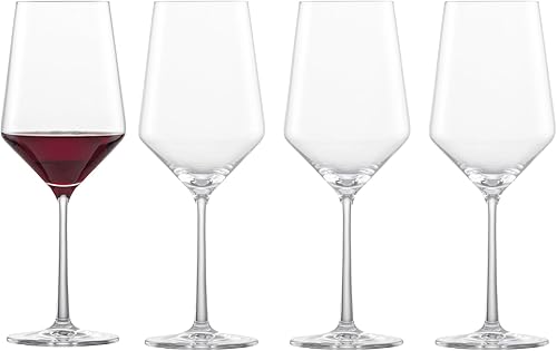Schott Zwiesel Tritan Crystal Pure Barware Collection - Set de 6 copas de vino tinto sin tallo, 18.5 onzas