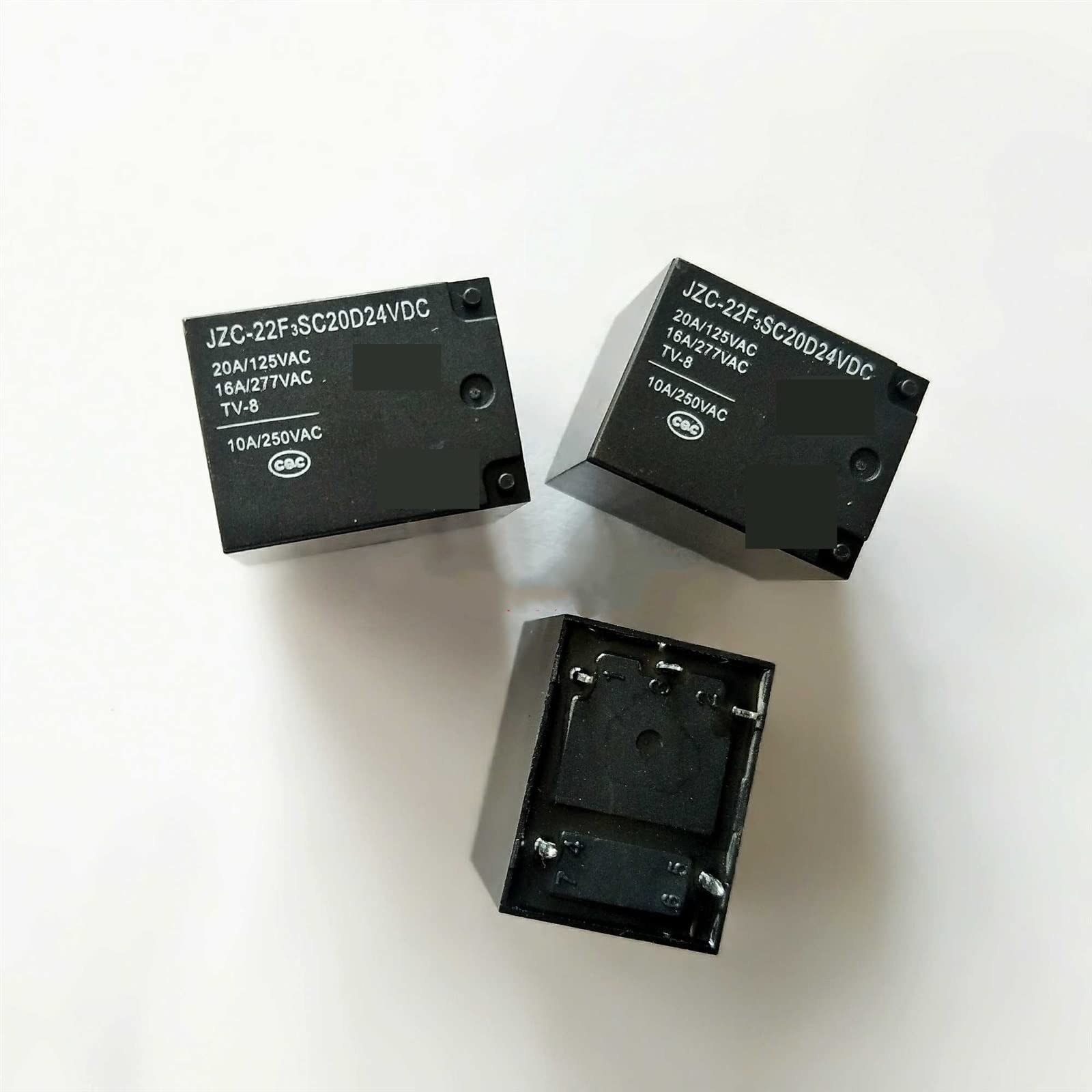 QEFHSVVZE 5Pcs Relays JZC-22F3SC20D12VDV JZC-22F3SC20D24VDC JZC-22F3SC20D 12VDC JZC 22F3SC20D 10A 5PIN