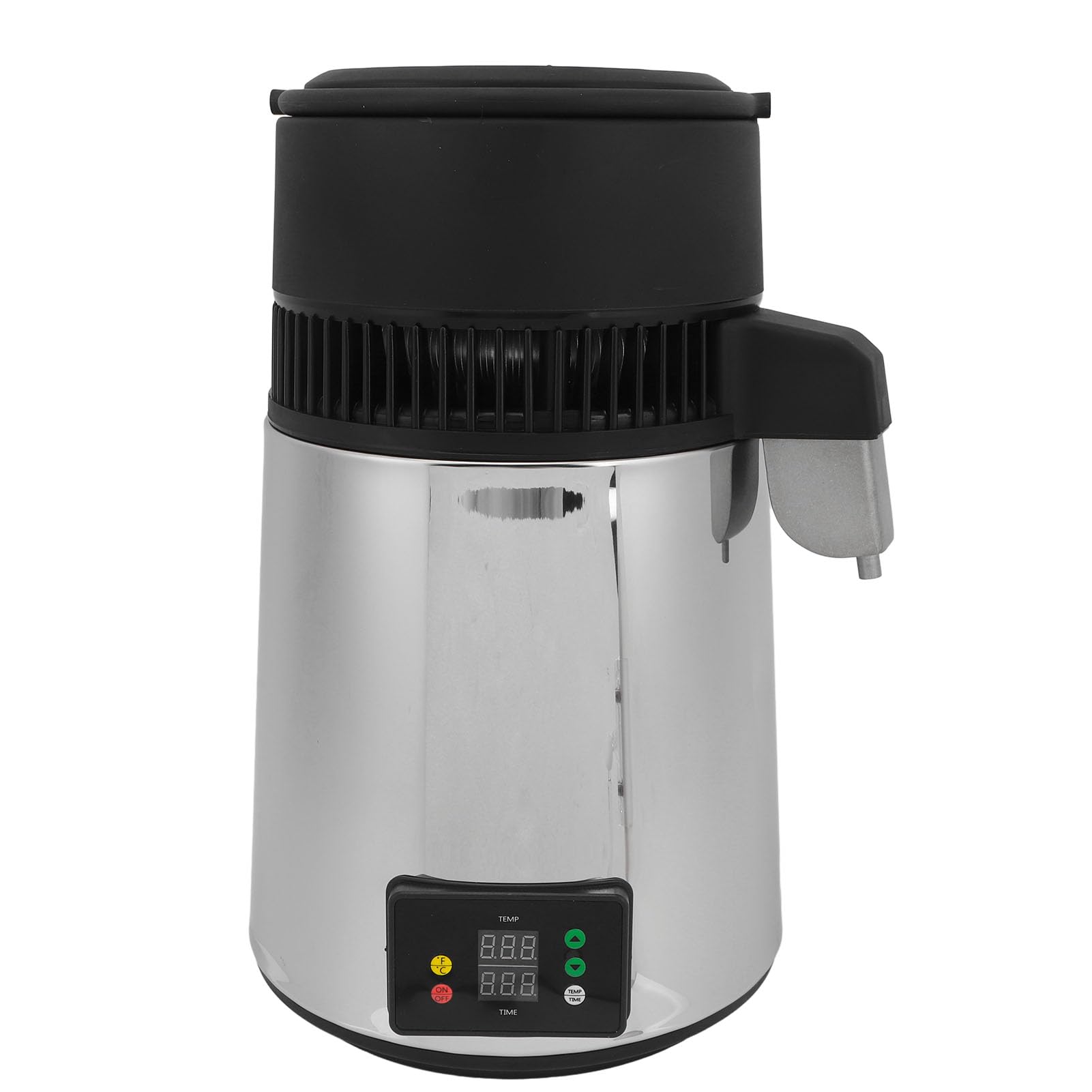Fdit Destilador de Agua 750W 4L, Máquina Automática de Agua Destilada de Acero Inoxidable con Protección contra Sobretemperatura para Hogar, Cocina, Oficina, Laboratorio (Enchufe europeo 220V)