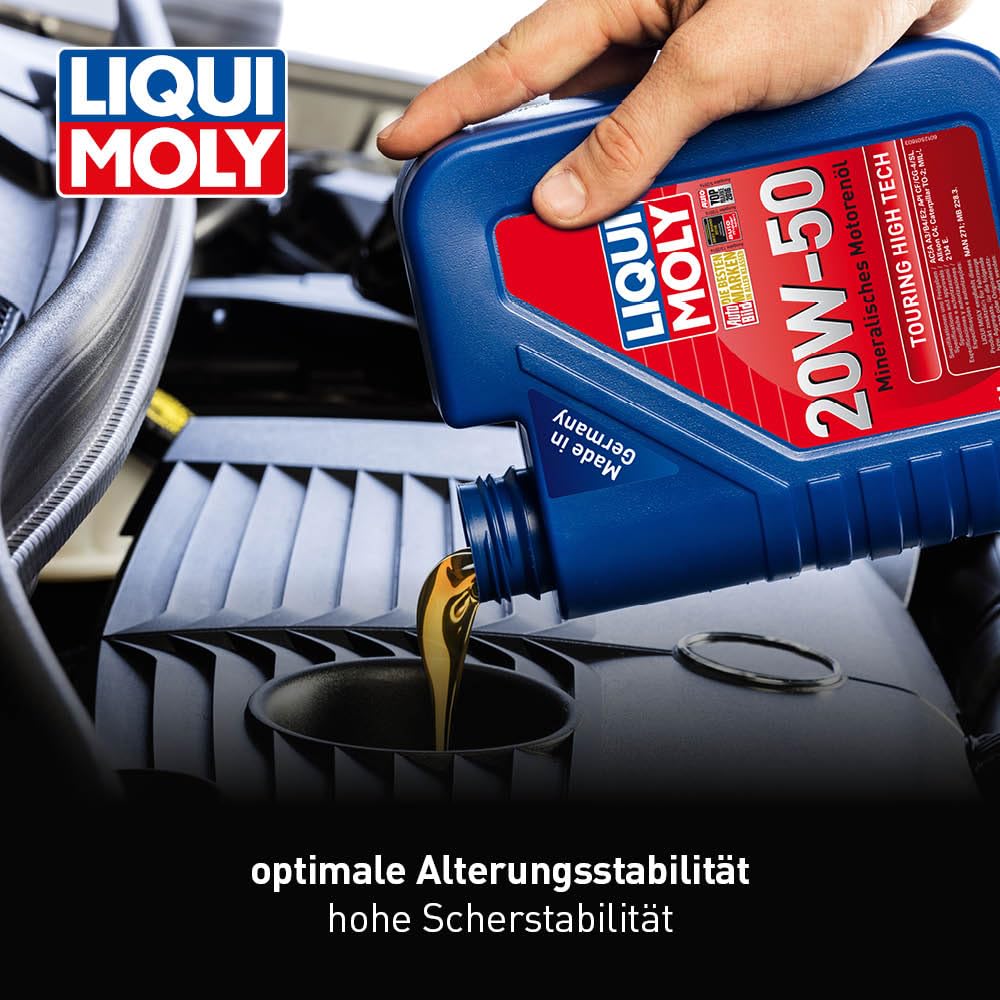 LIQUI MOLY Touring High Tech 20W-50 | 5 L | mineralisches Motoröl | Art.-Nr.: 1255