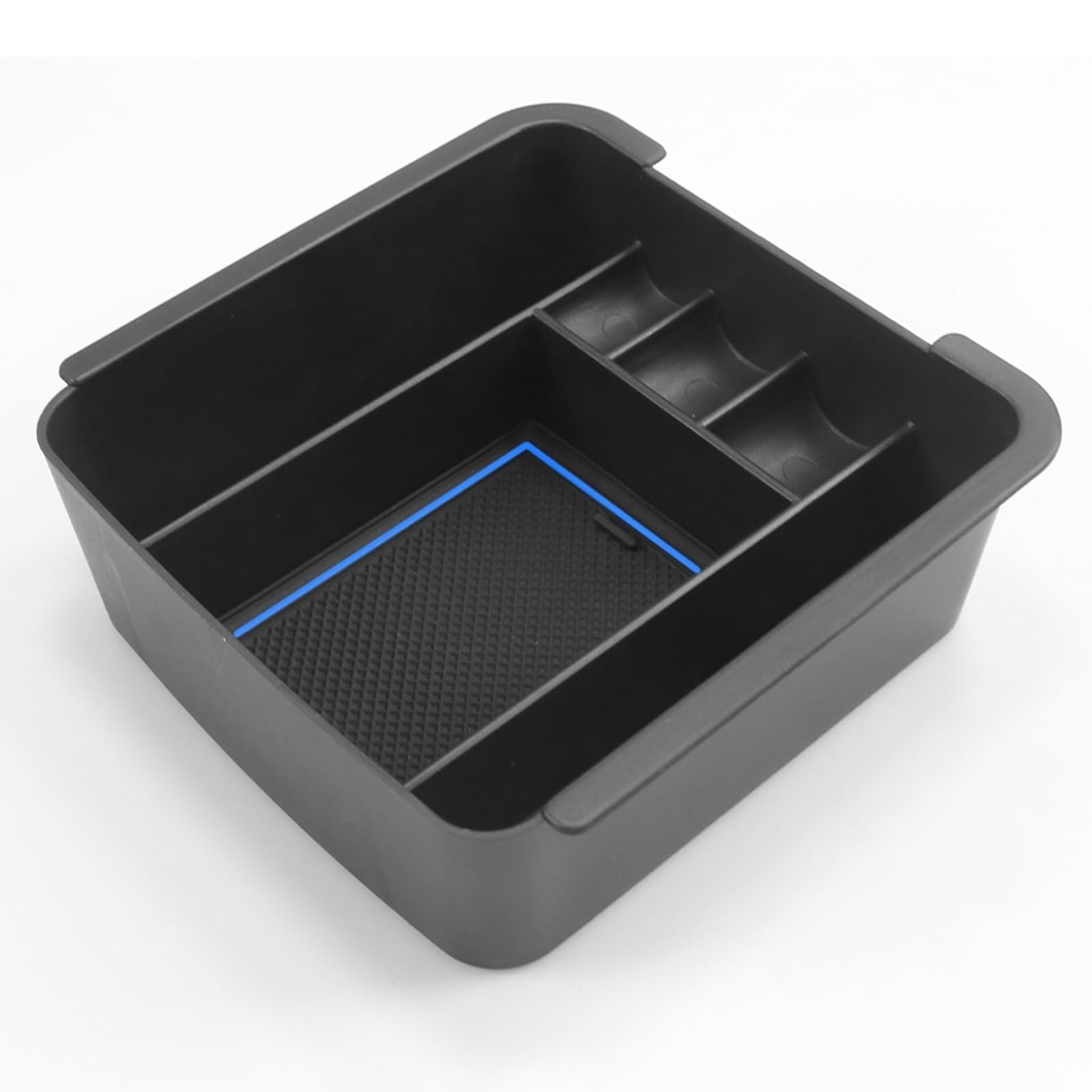 Drezzo Car Center Console Cover For Mitsubishi for Outlander PHEV GN0W 2021 2022 Car Central Storage Box Non-slip Rubber Armrest(Blue)