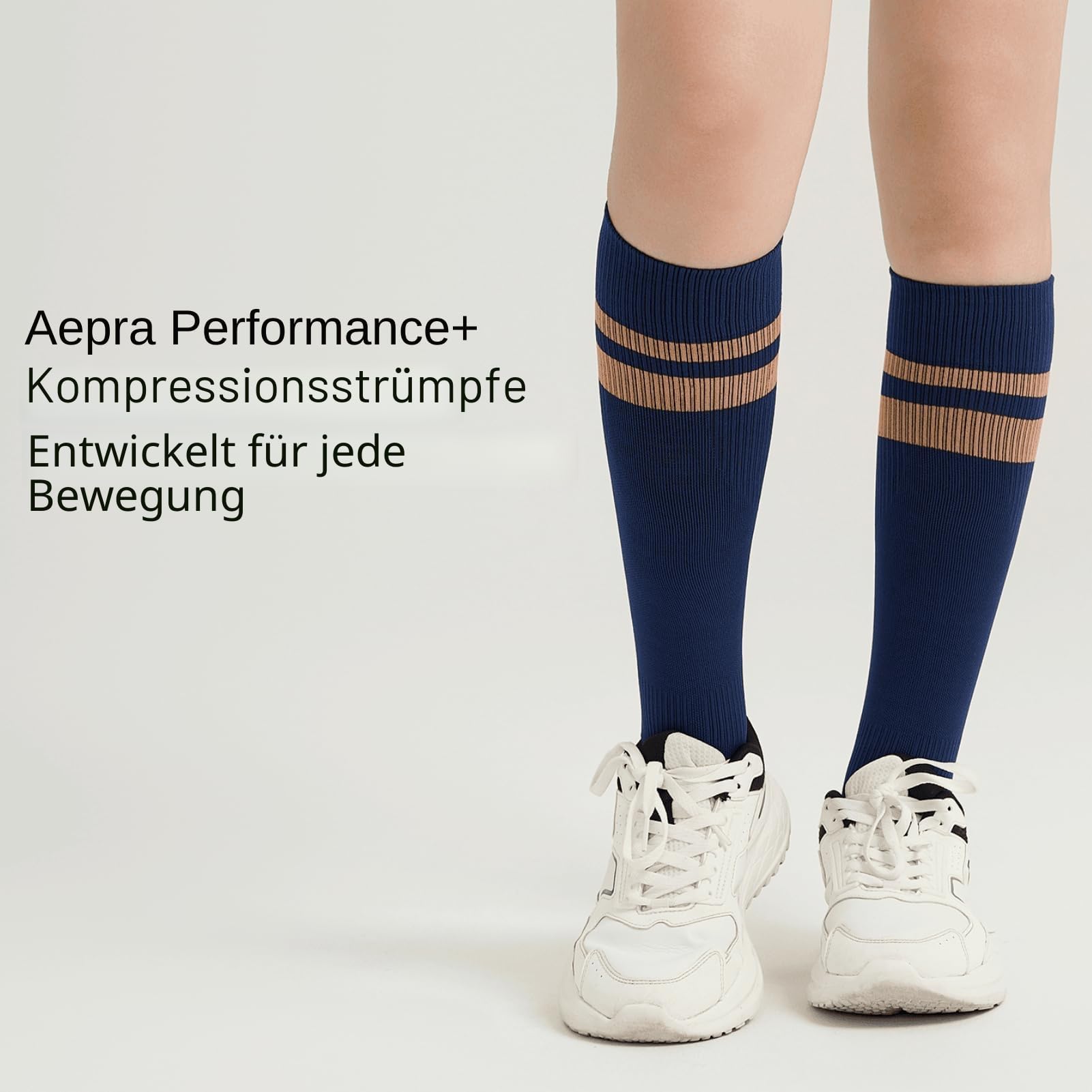 Kompressionsstrümpfe Damen & Herren – Für Sport, Laufen, Wandern, Alltag – Stützend & Atmungsaktiv, 15-20 mmHg