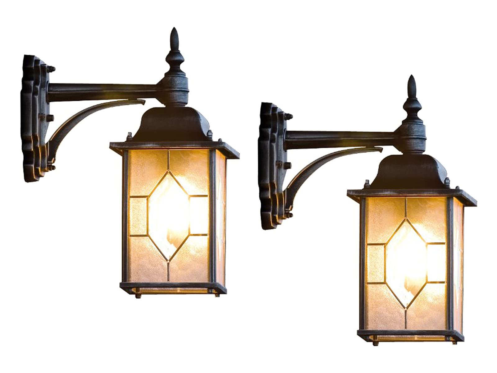 Set di lampade da parete appeso Milano, E27, Cristallo al piombo, effetto IP43; Konstsmide 7248 – 759