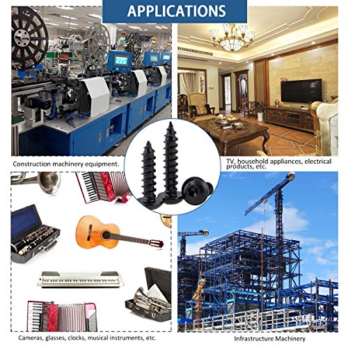 XFentech 100 Pezzi Viti Auto-perforazione - M3 M4