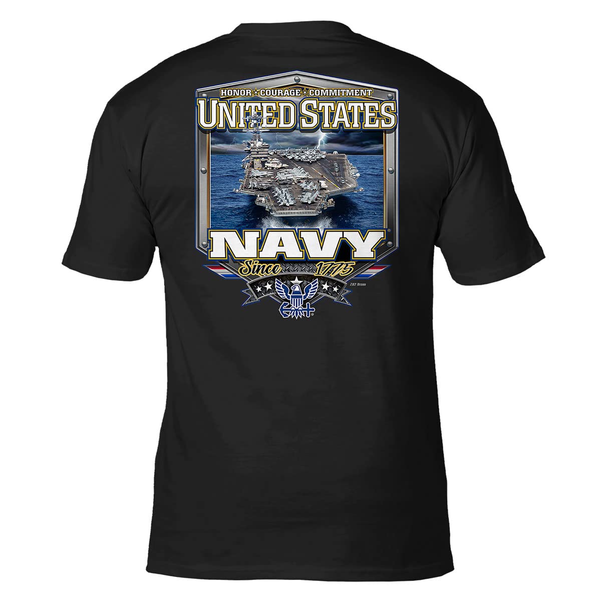 7.62 DesignUS Navy Sea Power Tee Black