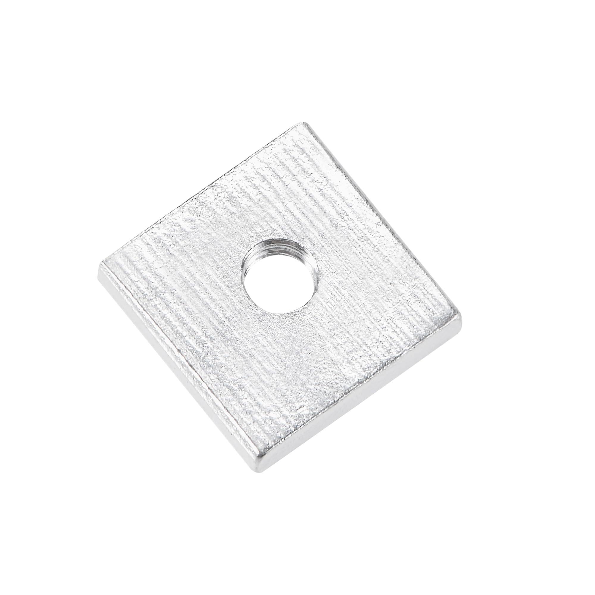 QUARKZMAN Dadi Quadrati, M3x10mmx2mm Zincati Metrici a Filettatura Grossa, Kit di Assortimento da 10 Pz
