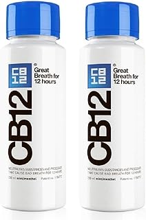 CB12 Mint Menthol Safe Breath Mouthwash (250ml) - Pack of 2