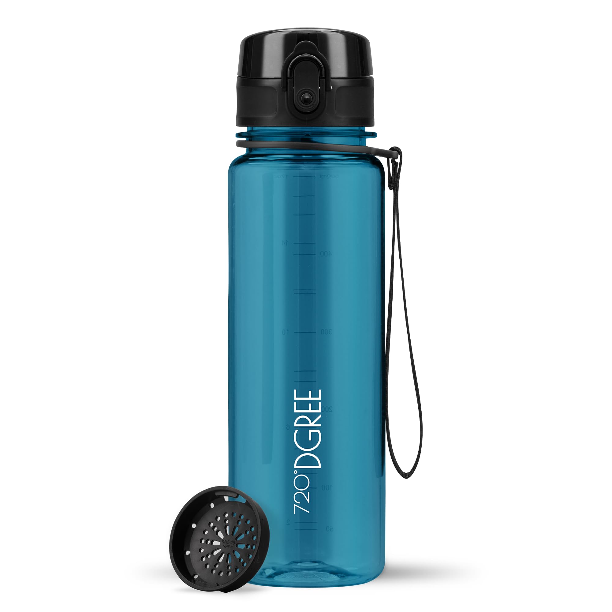 720°DGREE Botella Agua 1 Litro “uberBottle“ - Tamiz-Fruta, softTouch - Sin BPA, Prueba de Fugas, Reutilizable - Cantimplora, Water Bottle ideal para Deporte, Fitness, Gimnasio, Senderismo, Ciclismo — view 119