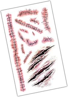 Terror Halloween Face Decal - Waterproof, Durable, Realistic | Halloween Terror Sticker | Simulation, Body Makeup Decoration | Face Stickers, Props for Ha