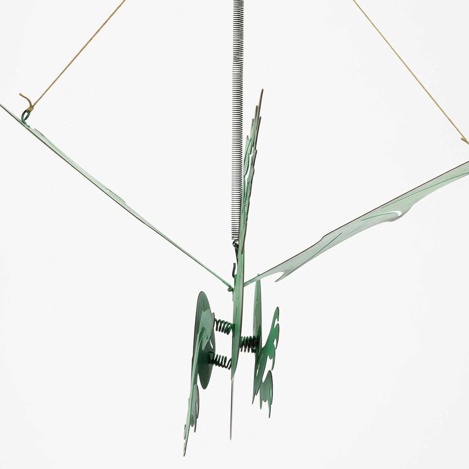 Bits and Pieces - Flying Green Dragon - Outdoor Hanging Iron Statue Décor : Patio, Lawn & Garden