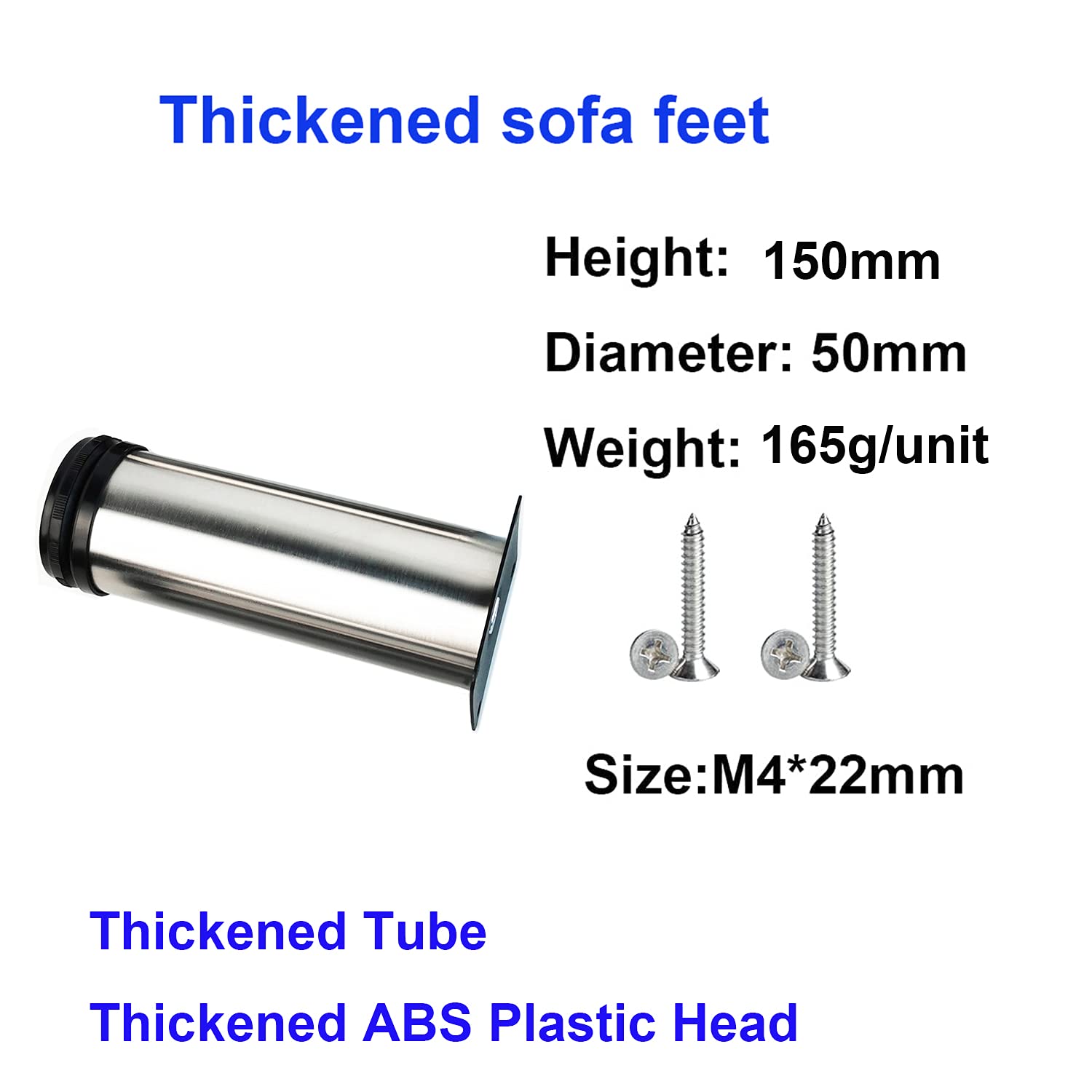 Buy 4x Legs Sofa Feet Worktop/Unit/Breakfast Bar/Desk Table