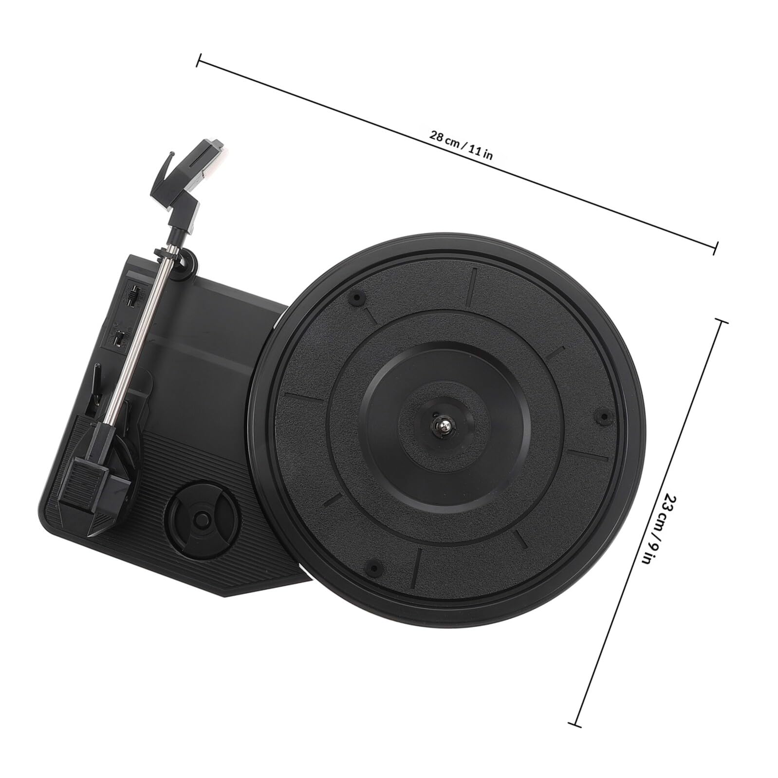 UKCOCO Movimento Giradischi Vintage 200 Mm con Altoparlanti Fonografici Integrati, Puntina di Ricambio per Giradischi in Vinile Retrò, Suono ad Alta Fedeltà per Appassionati di Musica