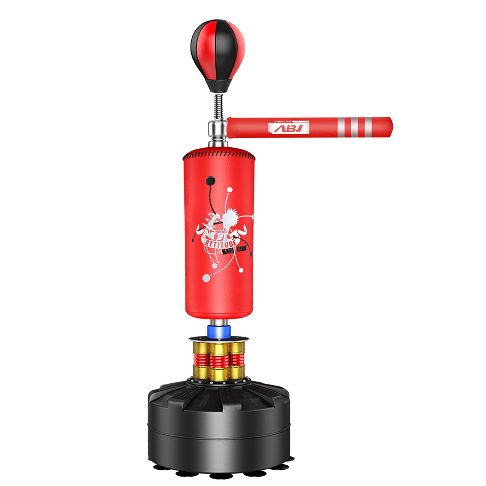 Palla da Boxe Veloce con Supporto, Sacco da Boxe con Supporto ad Altezza Regolabile per Attrezzatura da Boxe, Allenamento MMA, Attrezzatura da Allenamento, Bersaglio da Parete per Allenamento di Boxe Palla da Boxe Veloce con Supporto, Sacco da Boxe con Supporto ad Altezza Regolabile per Attrezzatura da Boxe, Allenamento MMA, Attrezzatura da Allenamento, Bersaglio da Parete per Allenamento di Boxe