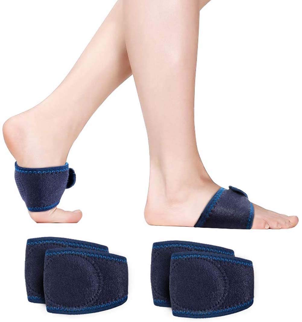 ExceforeArch Support,Cushioned Compression Arch Support Professional Foot Care Heel Spurs, Feet Pain, Flat Arches Foot Relief Cushions Pad for Men and Women Plantar Fasciitis Insoles 2 Pair