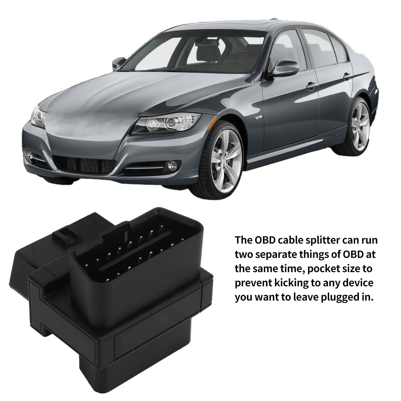 Kieszonkowy OBD2 OBDII Pełny 16 Pin Męski na 3 żeńskie 1 do 2 Kabel OBD Przejściówka Rozgałęziająca do Przedłużacza Diagnostycznego
