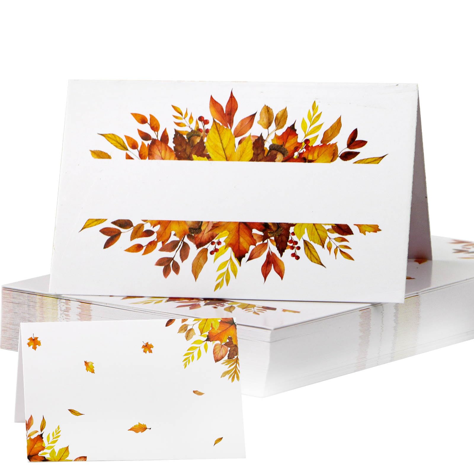 50 Pcs Autumn Table Place Cards for Wedding Birthday Party Thanksgiving